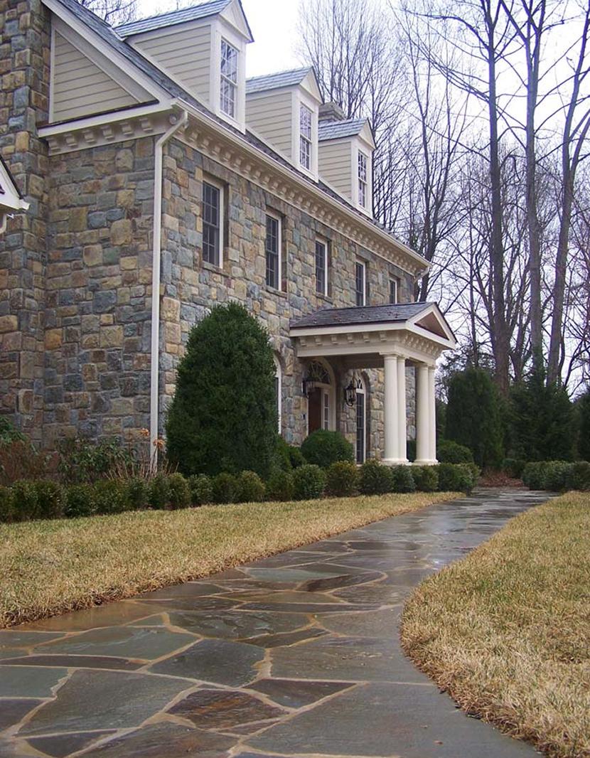 Custom stone patios 
and terraces
